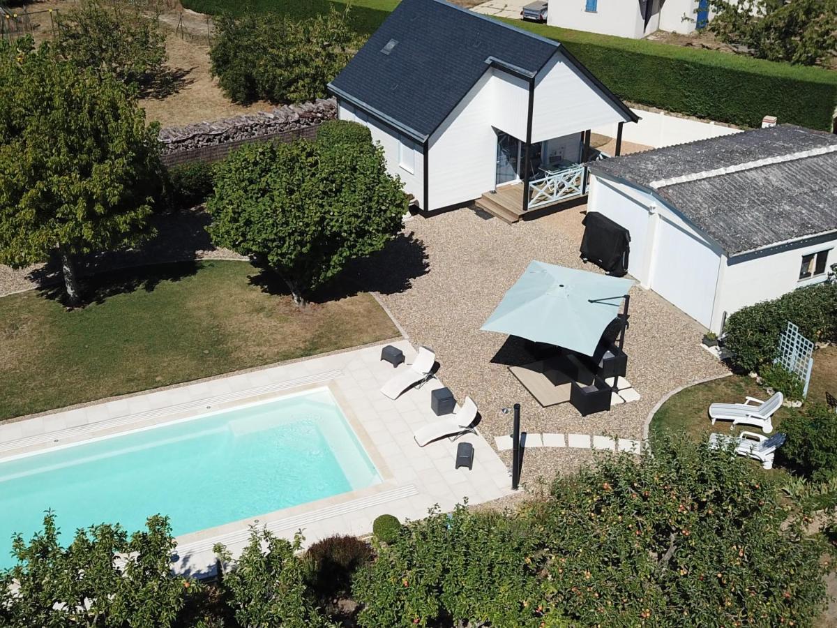Gite Chalet-Piscine "Belle-Etoile" Touraine Anjou Курсель-де-Туре Экстерьер фото